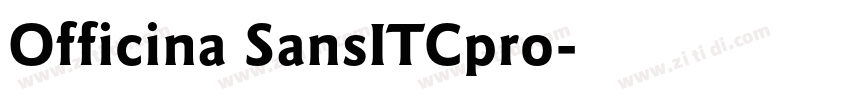 Officina SansITCpro字体转换